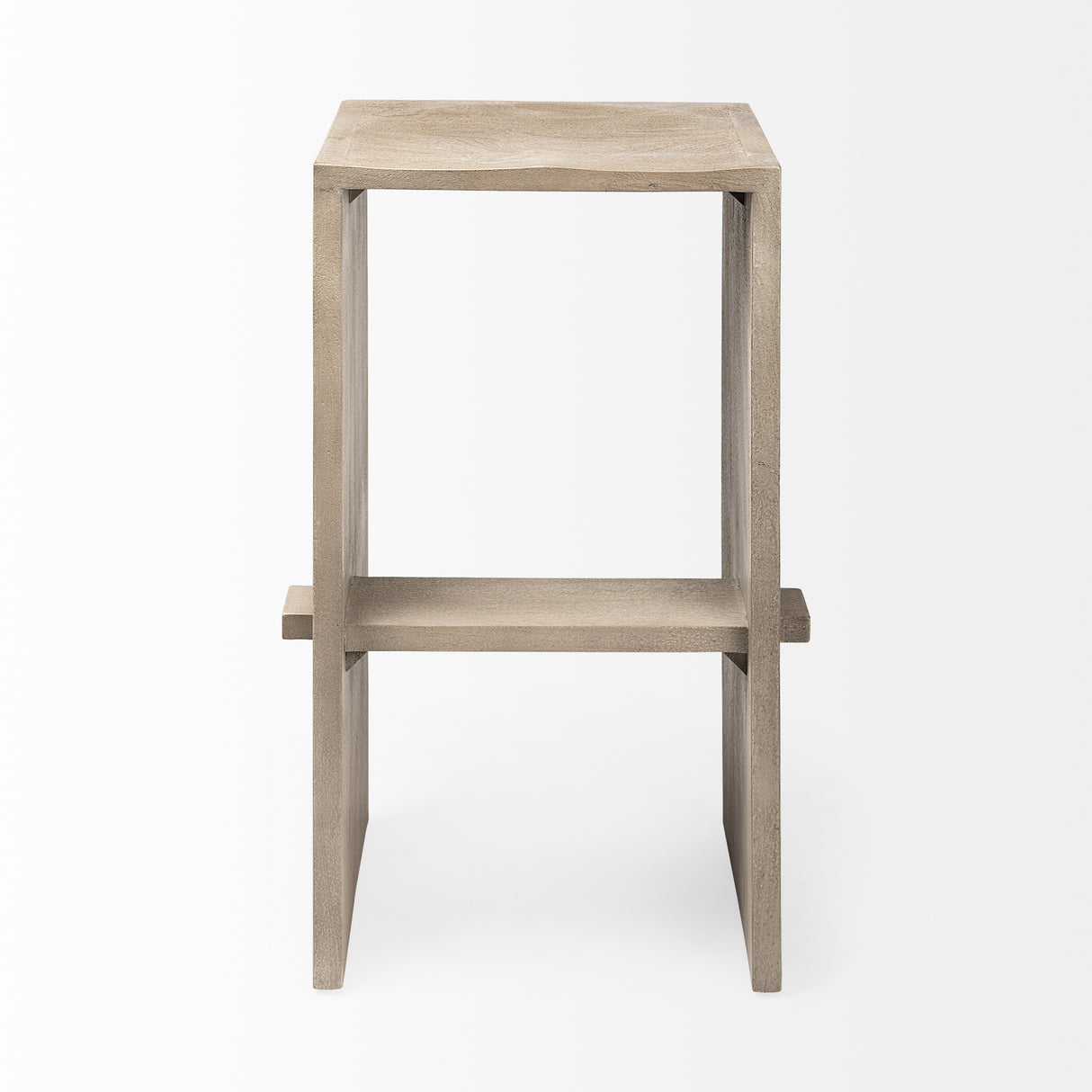Aida 30" Seat Height Light Gray Wood Bar Stool from Mercana - Luna Furniture