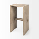 Aida 30" Seat Height Light Gray Wood Bar Stool from Mercana - Luna Furniture