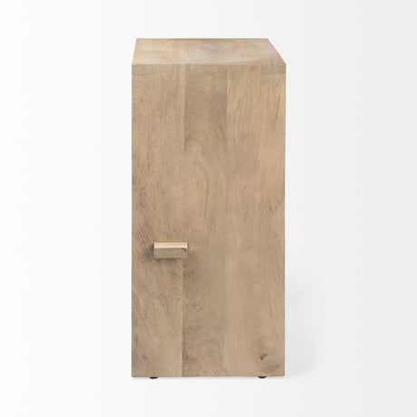 Aida 30" Seat Height Light Brown Wood Bar Stool from Mercana - Luna Furniture