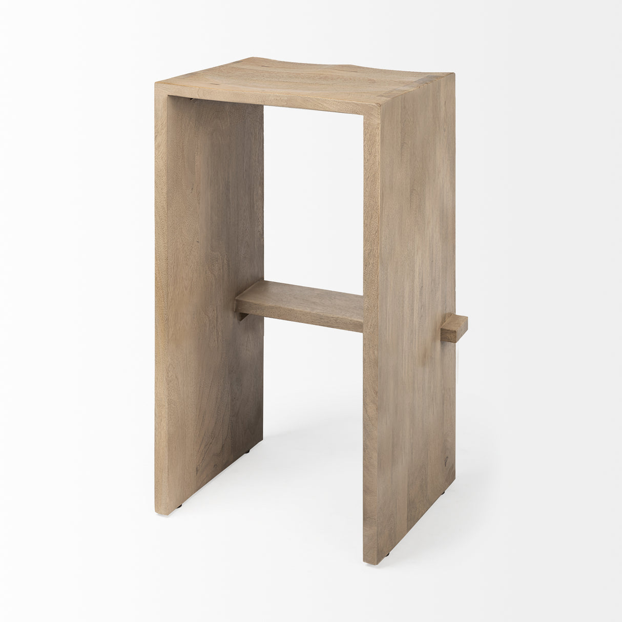 Aida 30" Seat Height Light Brown Wood Bar Stool from Mercana - Luna Furniture