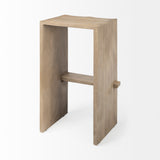 Aida 30" Seat Height Light Brown Wood Bar Stool from Mercana - Luna Furniture