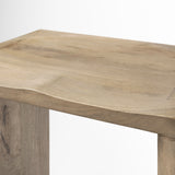 Aida 30" Seat Height Light Brown Wood Bar Stool from Mercana - Luna Furniture