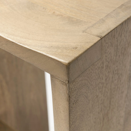 Aida 30" Seat Height Light Brown Wood Bar Stool from Mercana - Luna Furniture
