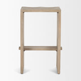 Aida 26" Seat Height Light Gray Wood Counter Stool from Mercana - Luna Furniture