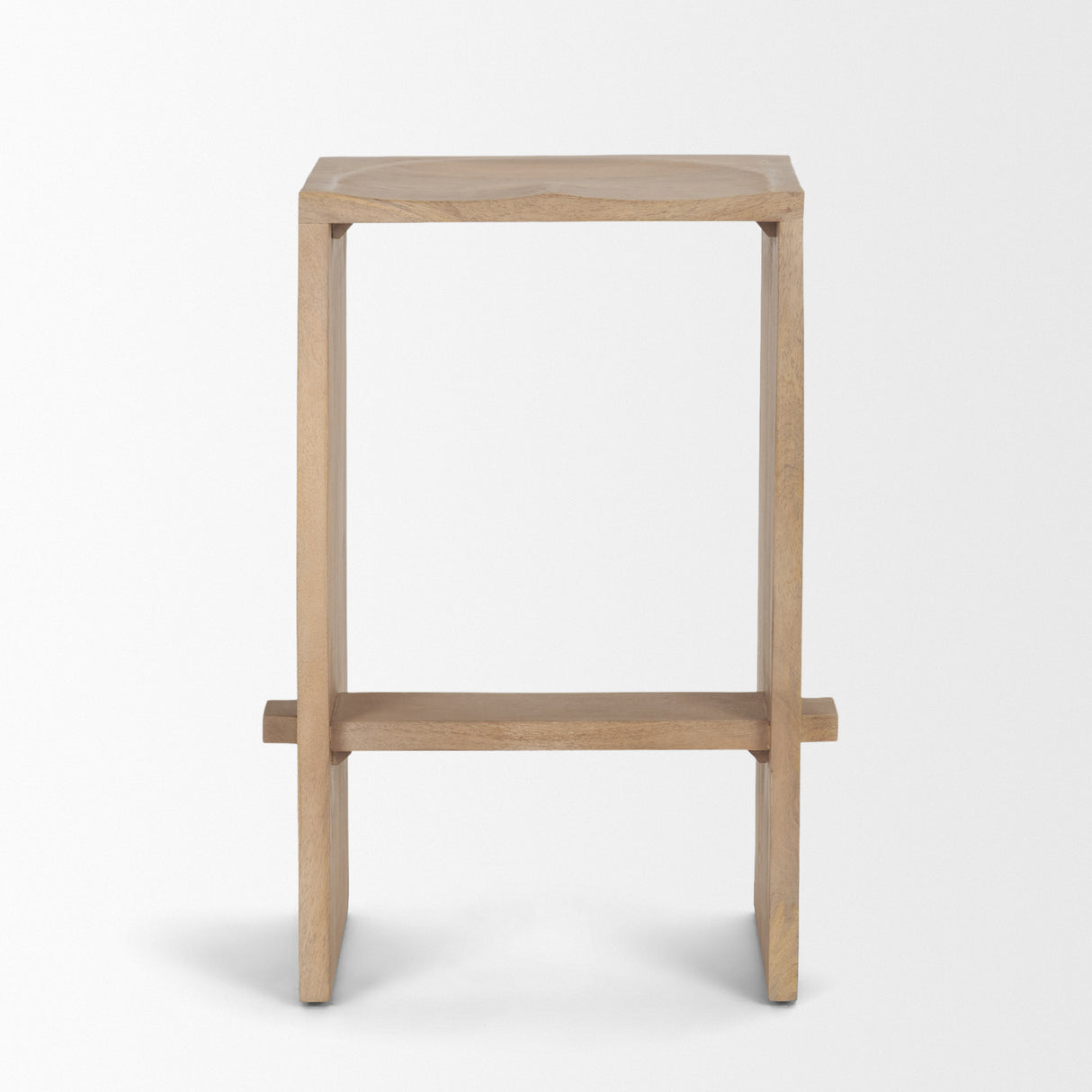 Aida 26" Seat Height Light Brown Wood Counter Stool from Mercana - Luna Furniture