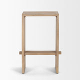 Aida 26" Seat Height Light Brown Wood Counter Stool from Mercana - Luna Furniture