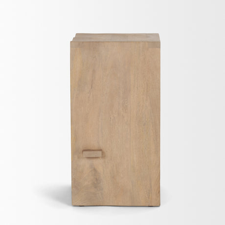 Aida 26" Seat Height Light Brown Wood Counter Stool from Mercana - Luna Furniture