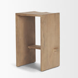 Aida 26" Seat Height Light Brown Wood Counter Stool from Mercana - Luna Furniture