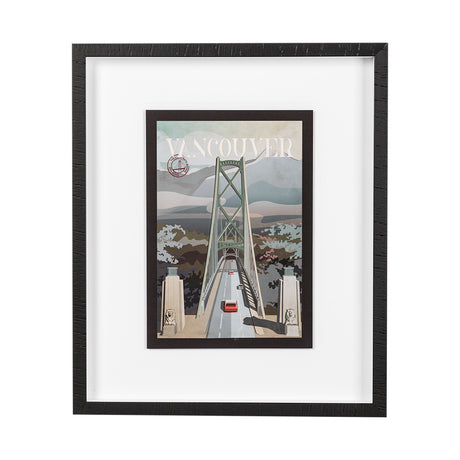 Vancouver Go Canada (M) by Mercana Studio a Framed Art Print Matted under Glass from Mercana - Luna Furniture