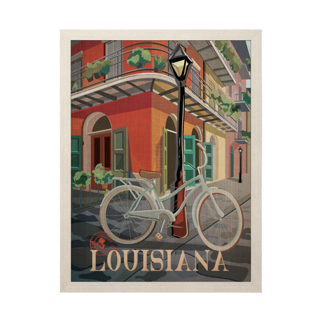 Louisiana Go USA (L) by Mercana Studio a Hand Embellished Decograph Framed Art Print from Mercana - Luna Furniture