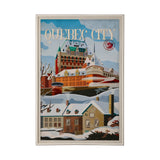 Quebec City Go Canada (XL) by Mercana Studio Hand Embellished Decograph Framed Art Print under Glass from Mercana - Luna Furniture