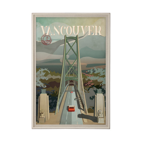 Vancouver Go Canada (XL) by Mercana Studio a Hand Embellished Decograph Framed Art Print under Glass from Mercana - Luna Furniture