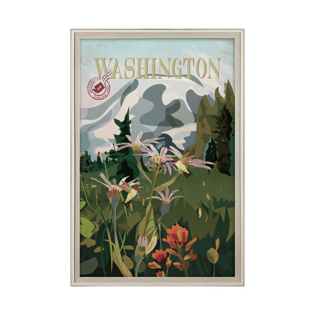 Washington Go USA (XL) by Mercana Studio a Hand Embellished Decograph Framed Art Print under Glass from Mercana - Luna Furniture