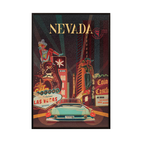 Nevada Go USA (SM) by Mercana Studio a Hand Embellished Decograph Framed Art Print from Mercana - Luna Furniture