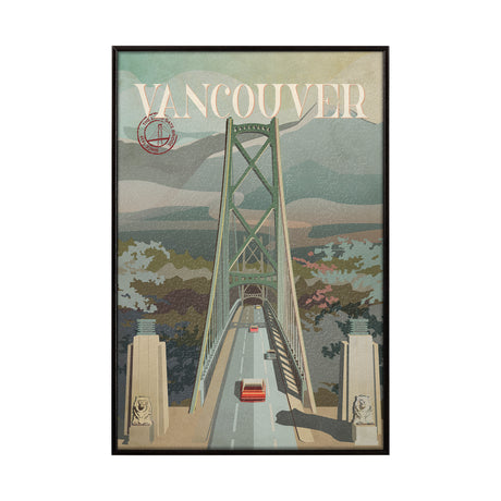 Vancouver Go Canada (SM) by Mercana Studio a Hand Embellished Decograph Framed Art Print from Mercana - Luna Furniture