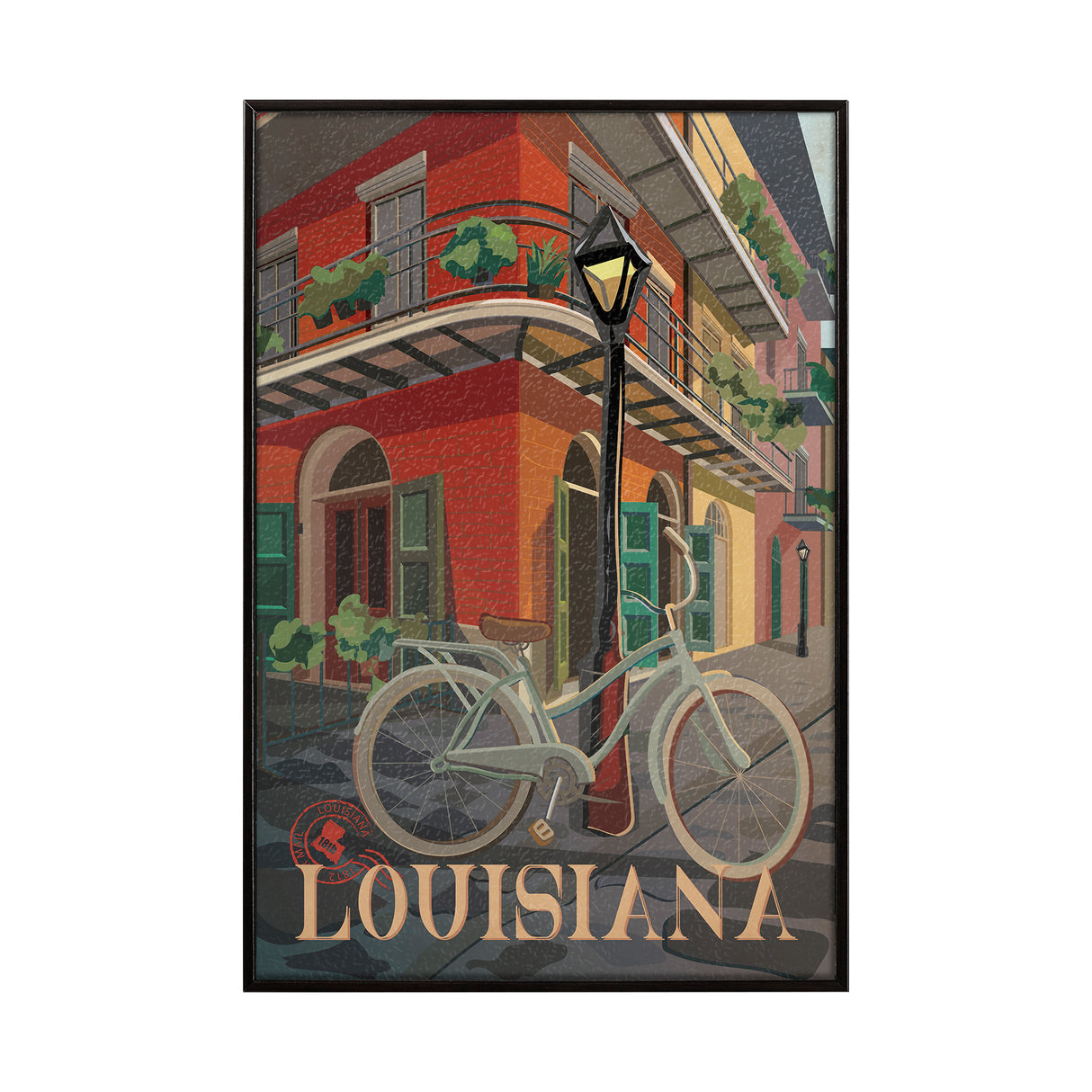 Louisiana Go USA (SM) by Mercana Studio a Hand Embellished Decograph Framed Art Print from Mercana - Luna Furniture