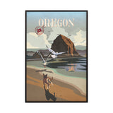 Oregon Go USA (SM) by Mercana Studio a Hand Embellished Decograph Framed Art Print from Mercana - Luna Furniture