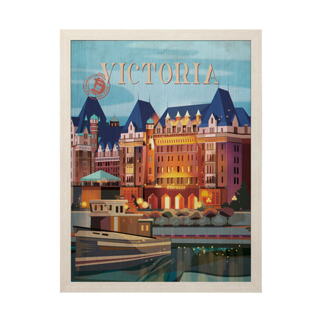 Victoria Go Canada (L) by Mercana Studio a Hand Embellished Decograph Framed Art Print from Mercana - Luna Furniture