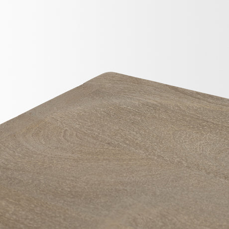 Aida 26" Seat Height Light Gray Wood Counter Stool from Mercana - Luna Furniture