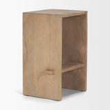 Aida 26" Seat Height Light Brown Wood Counter Stool from Mercana - Luna Furniture