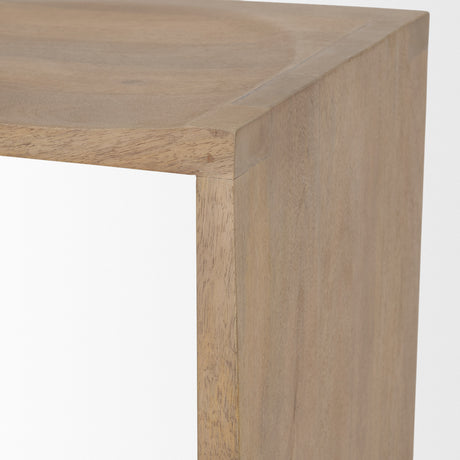 Aida 26" Seat Height Light Brown Wood Counter Stool from Mercana - Luna Furniture