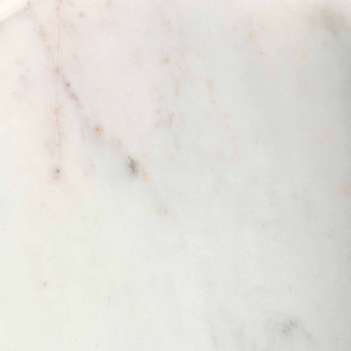 Stella 17L x 17W White Round Marble Top W/Gold Base Accent Table from Mercana - Luna Furniture