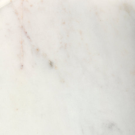 Stella 17L x 17W White Round Marble Top W/Gold Base Accent Table from Mercana - Luna Furniture