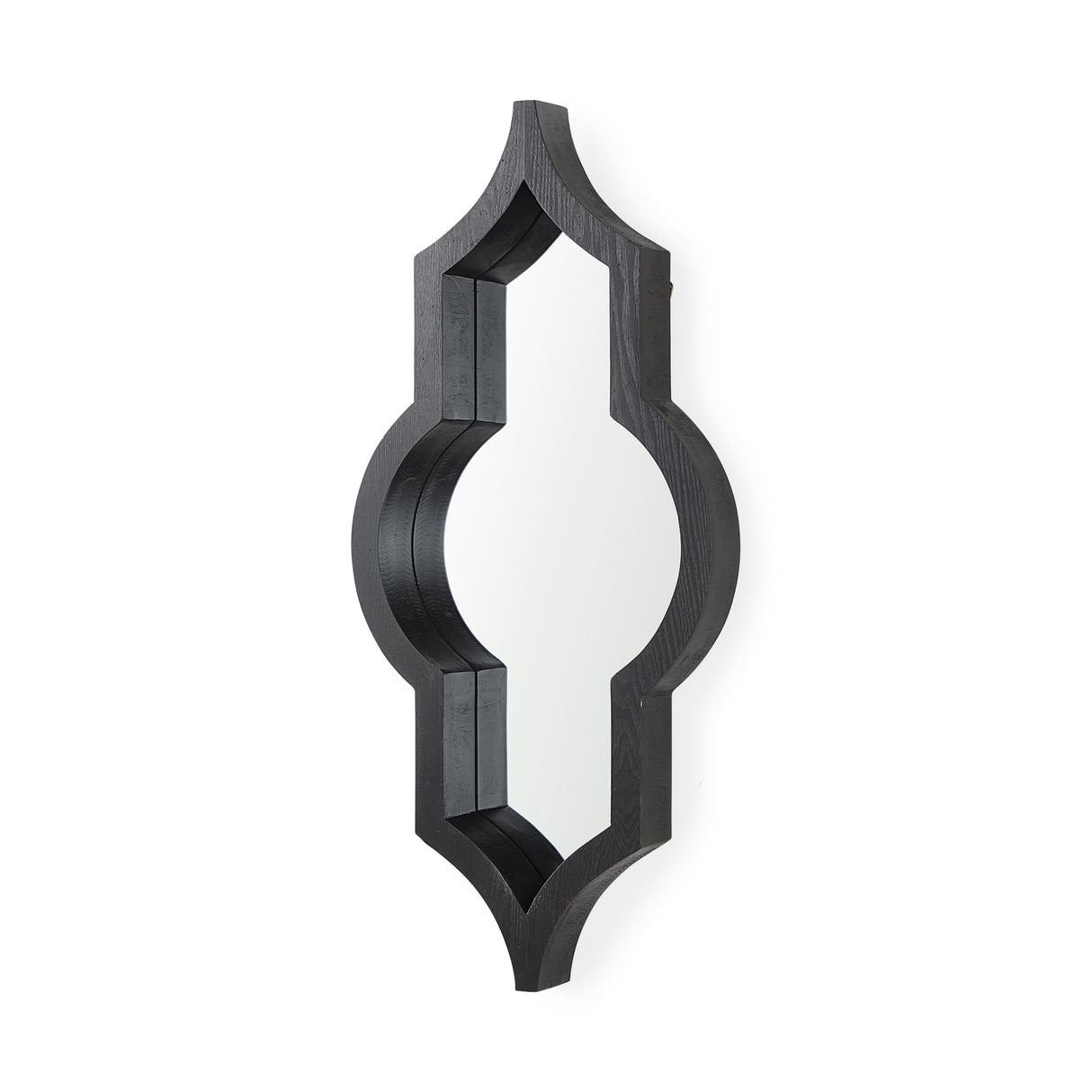 Tamanar 15.0 x 3.0 x 34.1 Black Wood Frame Wall Mirror from Mercana - Luna Furniture