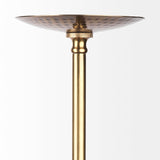 Garnet 13L x 13W Gold Hammered Metal Pendant Light from Mercana - Luna Furniture