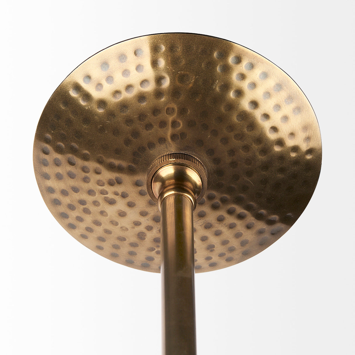 Garnet 13L x 13W Gold Hammered Metal Pendant Light from Mercana - Luna Furniture