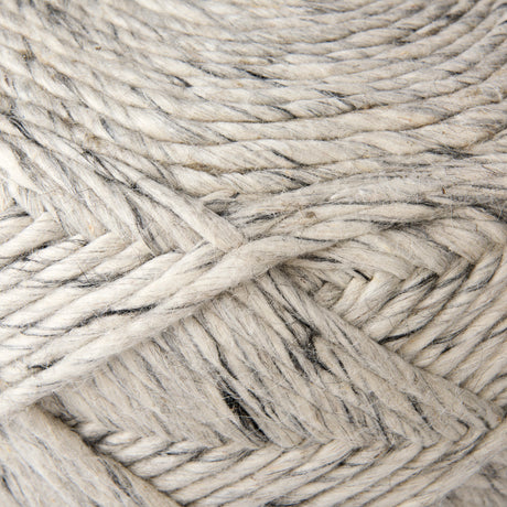 Esfera 17.7L x 15.7W x 15.7H Beige Chevron Woven Round Pouf from Mercana - Luna Furniture