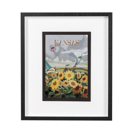 Kansas Go USA (M) by Mercana Studio a Framed Art Print Matted under Glass from Mercana - Luna Furniture