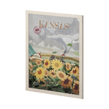 Kansas Go USA (L) by Mercana Studio a Hand Embellished Decograph Framed Art Print from Mercana - Luna Furniture