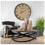 Allen I Large Natural Wooden Base Oval Vase from Mercana - Luna Furniture