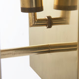 Stein 5L x 6W Gold W/ White Marble Shade Wall Sconce from Mercana - Luna Furniture