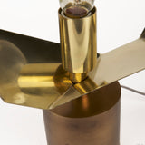 Shamir 15L x 15W Gold Geometric Metal Table Lamp from Mercana - Luna Furniture
