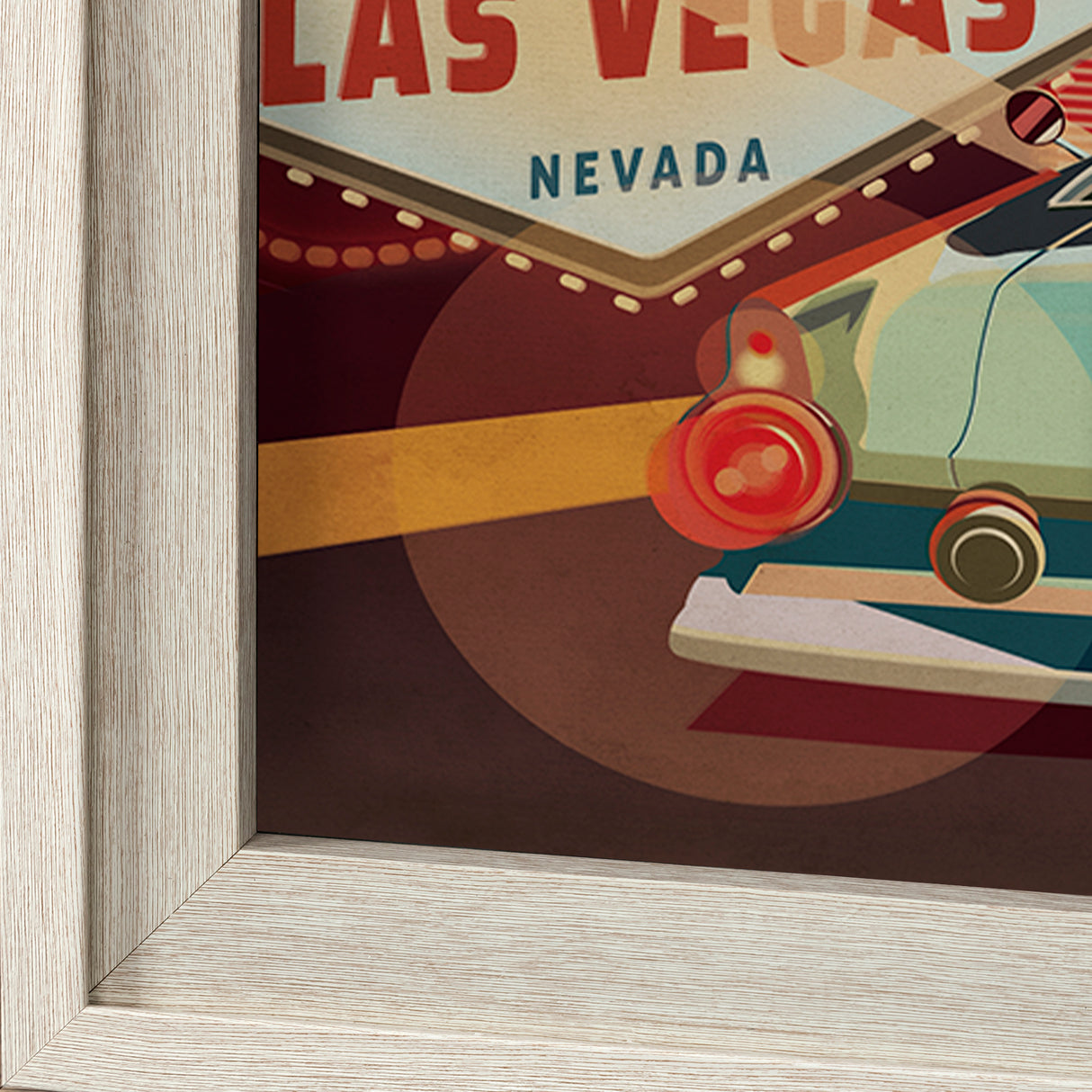 Nevada Go USA (XL) by Mercana Studio a Hand Embelished Decograph Framed Art Print under Glass from Mercana - Luna Furniture