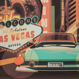 Nevada Go USA (XL) by Mercana Studio a Hand Embelished Decograph Framed Art Print under Glass from Mercana - Luna Furniture