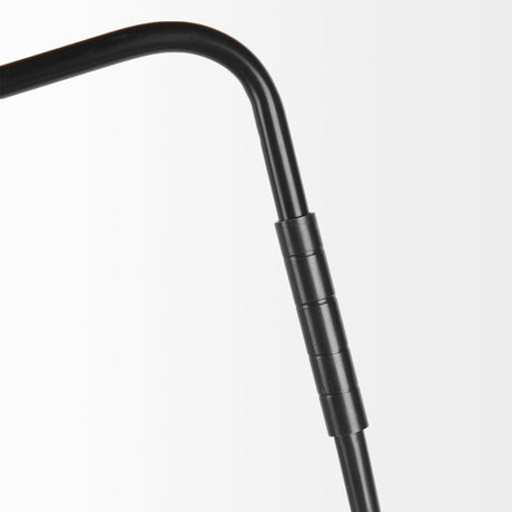 Cobalt 6L x 32W Black Metal Cone Shaped Swivel Wall Sconce from Mercana - Luna Furniture