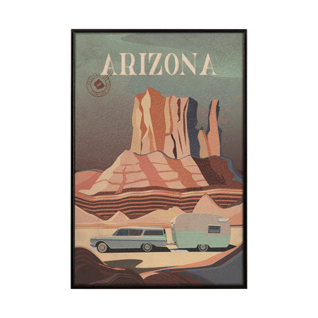 Arizona Go USA (SM) by Mercana Studio a Hand Embellished Decograph Framed Art Print from Mercana - Luna Furniture