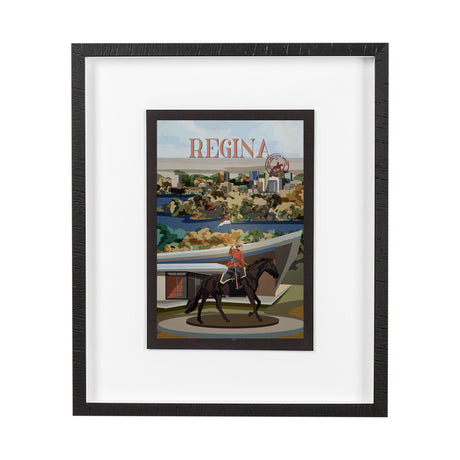 Regina Go Canada (M) by Mercana Studio a Framed Art Print Matted under Glass from Mercana - Luna Furniture