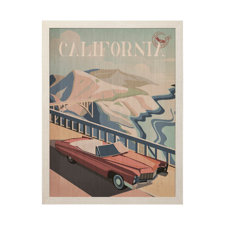 California Go USA (L) by Mercana Studio a Hand Embellished Decograph Framed Art Print from Mercana - Luna Furniture