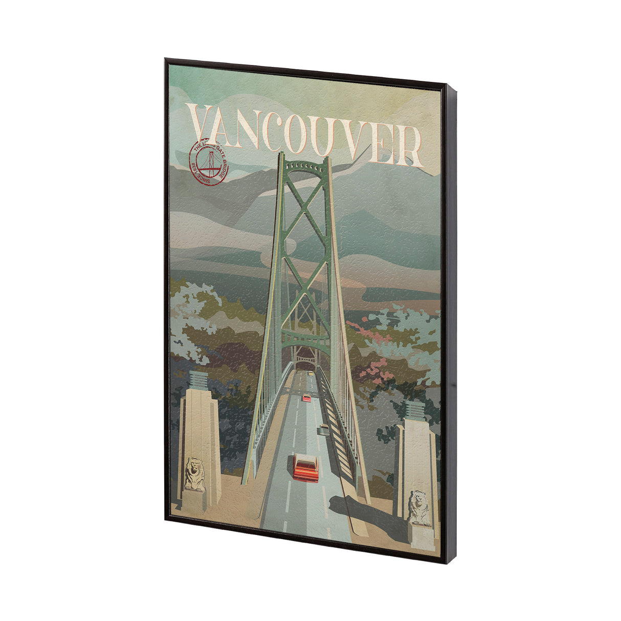 Vancouver Go Canada (SM) by Mercana Studio a Hand Embellished Decograph Framed Art Print from Mercana - Luna Furniture