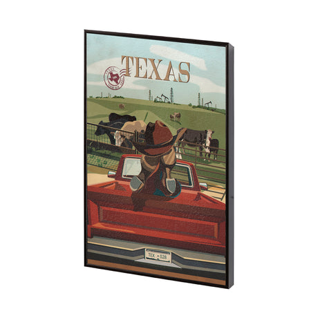 Texas Go USA (SM) by Mercana Studio a Hand Embellished Decograph Framed Art Print from Mercana - Luna Furniture