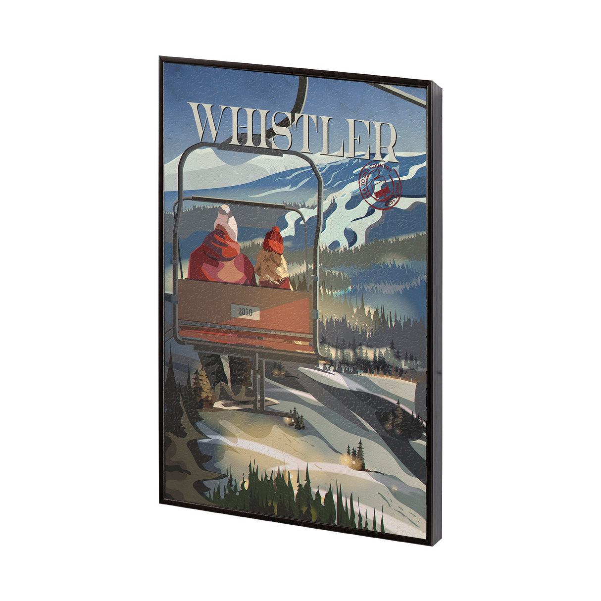 Whistler Go Canada (SM) by Mercana Studio a Hand Embellished Decograph Framed Art Print from Mercana - Luna Furniture