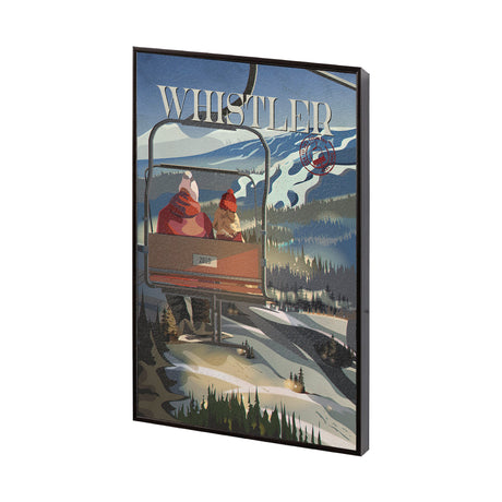 Whistler Go Canada (SM) by Mercana Studio a Hand Embellished Decograph Framed Art Print from Mercana - Luna Furniture