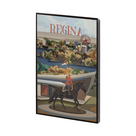 Regina Go Canada (SM) by Mercana Studio a Hand Embellished Decograph Framed Art Print from Mercana - Luna Furniture
