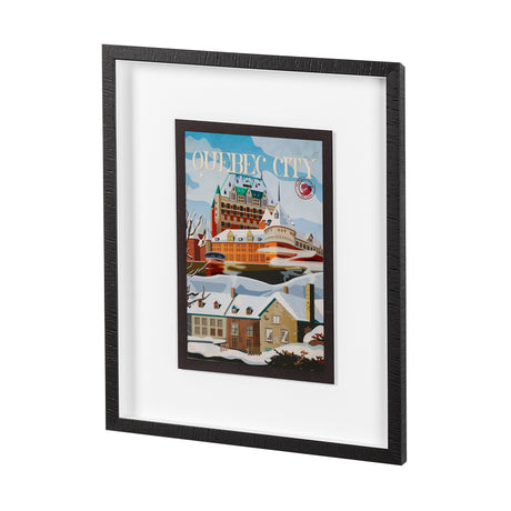 Quebec City Go Canada (M) by Mercana Studio a Framed Art Print Matted under Glass from Mercana - Luna Furniture