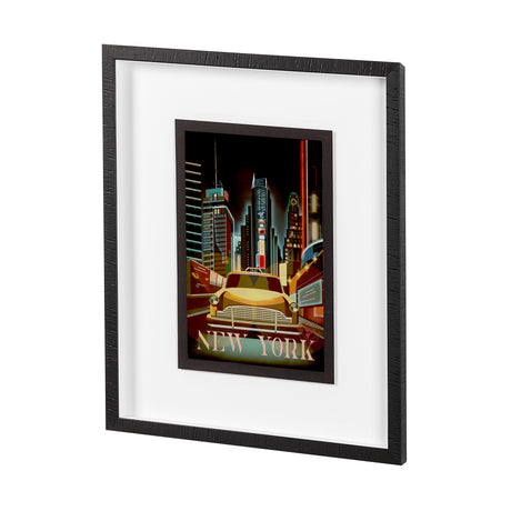 New York Go USA (M) by Mercana Studio a Framed Art Print Matted under Glass from Mercana - Luna Furniture