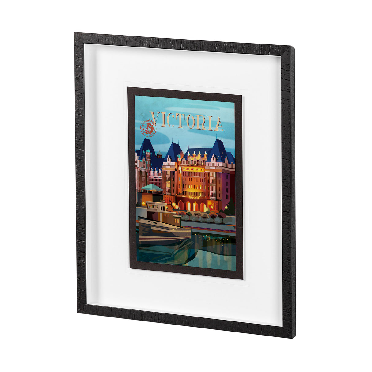 Victoria Go Canada (M) by Mercana Studio a Framed Art Print Matted under Glass from Mercana - Luna Furniture